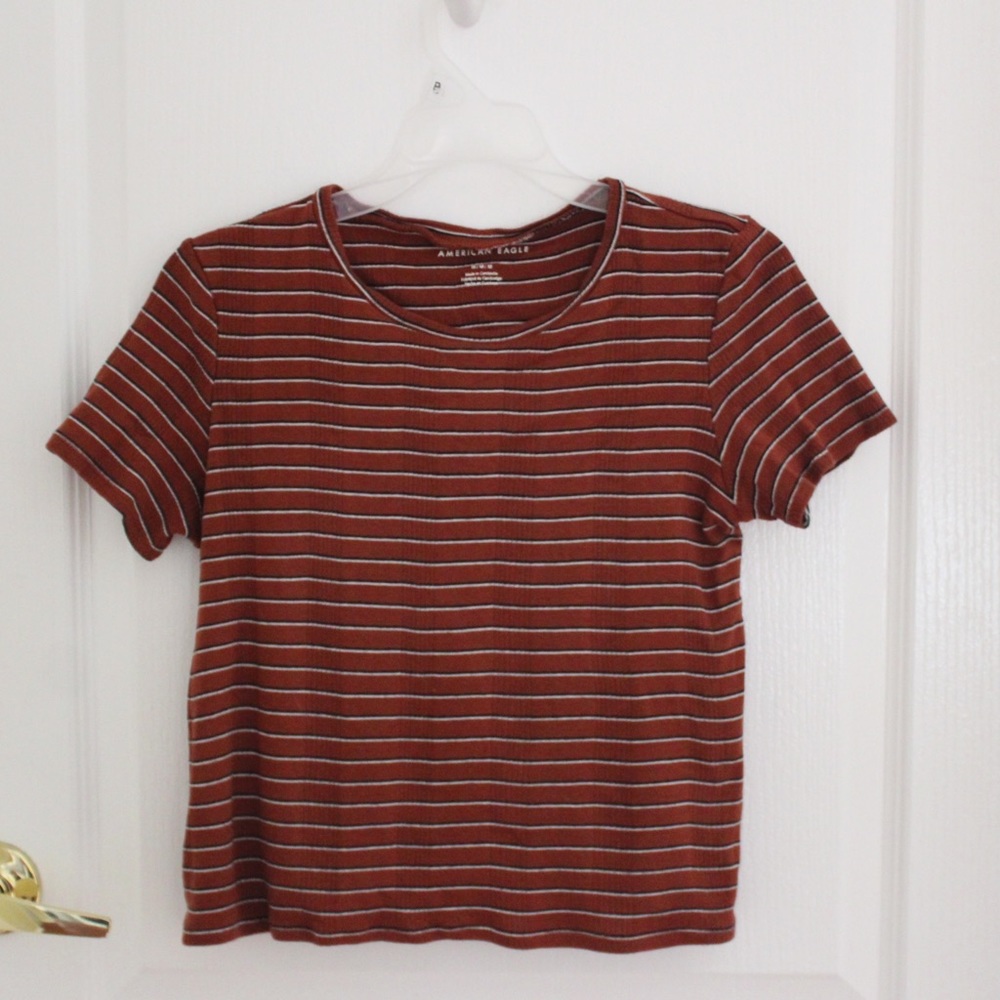 American eagle striped tee